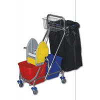 EASTMOP CLAROL PLUS IV úklidový vozík - držák pytle, košík