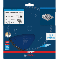 BOSCH Pilový kotouč EXPERT Stainless Steel cordless, 165 × 1,6/1,2 × 20 mm, T48 2608902219