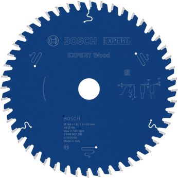 BOSCH Pilový kotouč EXPERT Wood, 165 × 1,8/1,3 × 20 mm, T48 2608902218