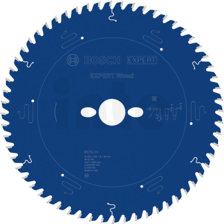 BOSCH Pilový kotouč EXPERT Wood, 250 × 2,8/1,8 × 30 mm, T60 2608902235