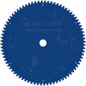 BOSCH Pilový kotouč EXPERT Aluminium cordless pro okružní pilu, 305 × 2,4/1,8 × 25,4 mm, T80 2608902247