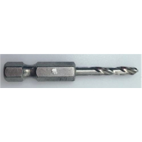 Makita - nýtovací vrták do kovu HSS šestihran 1/4" 3,3 x 50mm, 10 ks bal B-56437