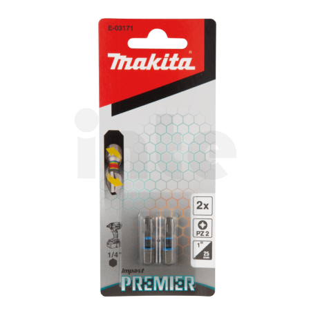 Makita - torzní  bit řady Impact Premier (C-form),PZ2-25mm,2ks E-03171