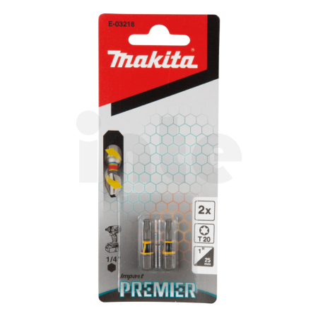 Makita - torzní  bit řady Impact Premier (C-form),T20-25mm,2ks E-03218