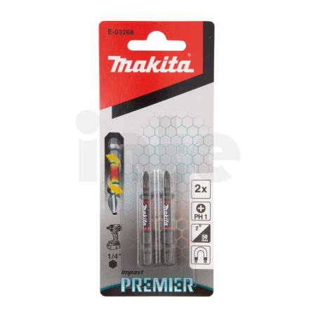 Makita - torzní  bit řady Impact Premier (E-form),PH1-50mm,2ks E-03268