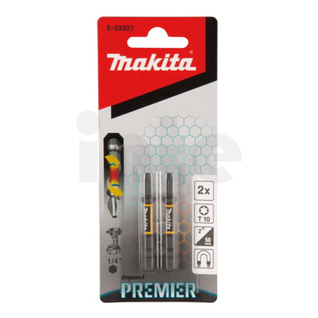 Makita - torzní  bit řady Impact Premier (E-form),T10-50mm,2ks E-03327