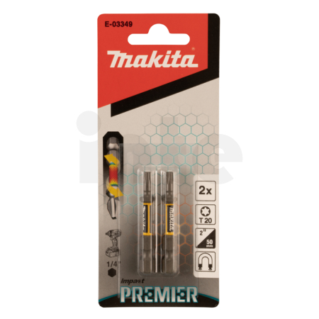 Makita - torzní  bit řady Impact Premier (E-form),T20-50mm,2ks E-03349