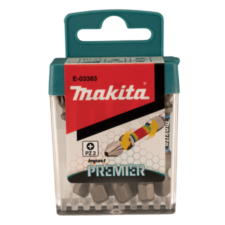 Makita - torzní  bit řady Impact Premier (C-form),PZ2-50mm, sada 10ks E-03383
