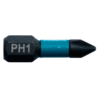 Makita - torzní bit 1/4" IMPACT BLACK PH1, 25mm 2 ks B-63600