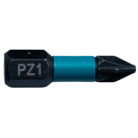 Makita - torzní bit 1/4" Impact Black PZ1, 25mm 2 ks B-63638