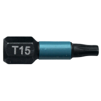 Makita - torzní bit 1/4" Impact Black T15, 25mm 2 ks B-63666