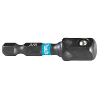 Makita - torzní adaptér 1/4" IMPACT BLACK, čtyřhran 3/8", 50mm B-66868