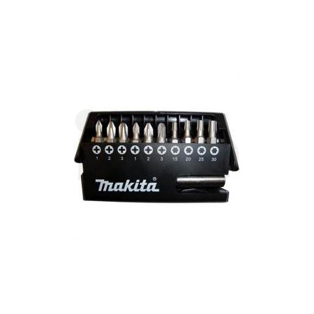 Makita - sada bitů 1/4" 11 ks v plastové krabičce, 12 bal D-30651-12