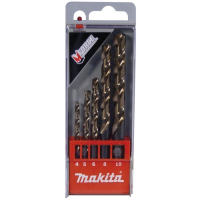 Makita - sada vrtáků do kovu HSS-G DIN 338, Typ N, 118°, Mforce 4/5/6/8/10mm, 5ks D-30508