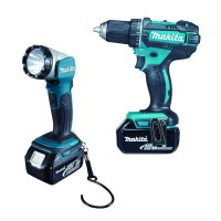 Makita - Aku vrtací šroubovák se svítilnou 3x Li-ion LXT 18V/3,0 Ah,Makpac DDF482RFJ1