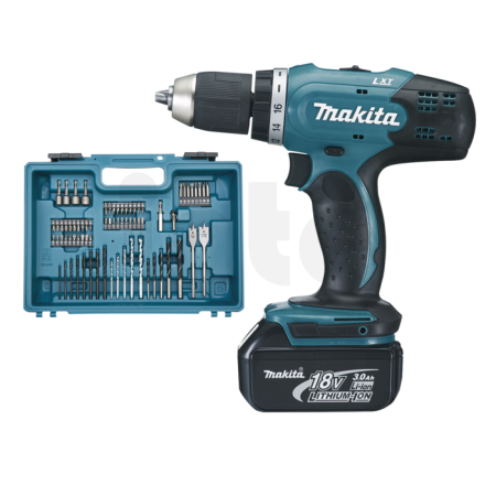 Makita - Aku vrtací šroubovák s příslušenstvím Li-ion LXT 18V/3,0Ah DDF453SFX1