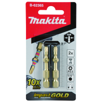 Makita - Impact GOLD super slim  torsní bit PZ2-50mm 2pcs B-62365