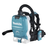 Makita - Aku-vysavač zádový s AWS Li-ion LXT 2x18V,bez aku   Z DVC265ZXU