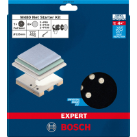 BOSCH Sada brusných mřížek EXPERT M480 225 mm, G 80 / 120 / 180 / ochrana podložky, 7 ks 2608901667
