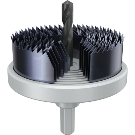 BOSCH Sada děrovek s adaptérem na dřevo a sádrokarton, 26; 32; 39; 45; 51; 58; 64 × 18,5 mm 2608594507