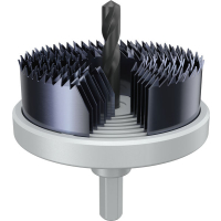 BOSCH Sada děrovek s adaptérem na dřevo a sádrokarton, 26; 32; 39; 45; 51; 58; 64 × 18,5 mm 2608594507