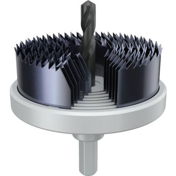 BOSCH Sada děrovek s adaptérem na dřevo a sádrokarton, 26; 32; 39; 45; 51; 58; 64 × 18,5 mm 2608594507