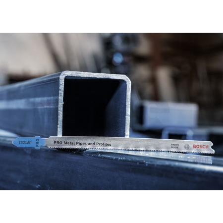 BOSCH Pilový plátek pro přímočaré pily PRO Metal Pipes and Profiles T321AF 132 mm, 25 ks 2608655126