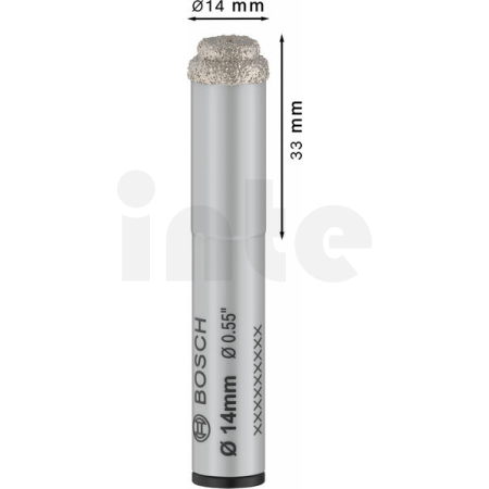 BOSCH Vrták PRO Ceramic dry pro vrtání za sucha, 14 × 33 × 13 mm 2608599058