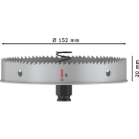 BOSCH Děrovka PRO Sheet Metal PC Plus, 152 mm 2608594472