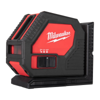 MILWAUKEE Zelený křížový laser na alkalické baterie 4933478753