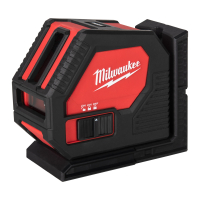 MILWAUKEE Zelený křížový laser na alkalické baterie 4933478753