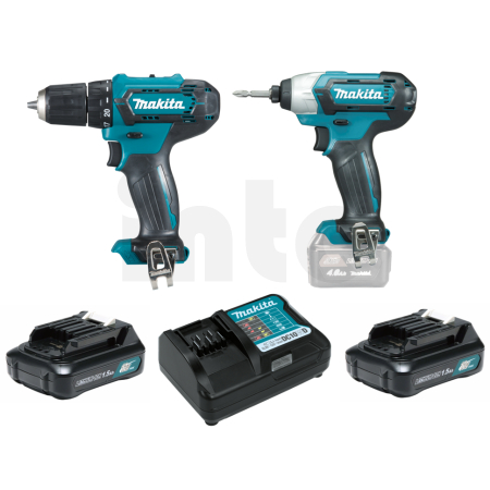 Makita - Aku sada DF333DZ+TD110DZ+2xaku+kufr Li-ion CXT 12V CLX224X