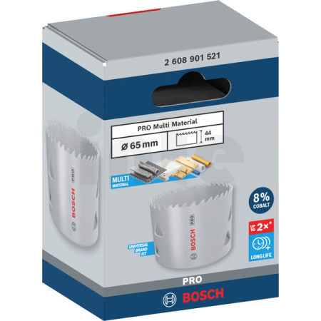 BOSCH Děrovka PRO Multi Material, 65 mm, se závitem 2608901521