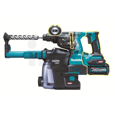 MAKITA Aku kladivo SDS-Plus Li-ion XGT 40V/4,0Ah HR003GM201