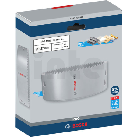 BOSCH Děrovka PRO Multi Material, 127 mm, se závitem 2608901540