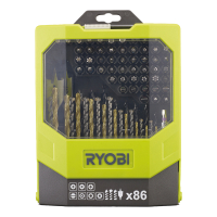 RYOBI RAK86MIXC 86ks smíšená vrtací a šroubovací sada 5132002699