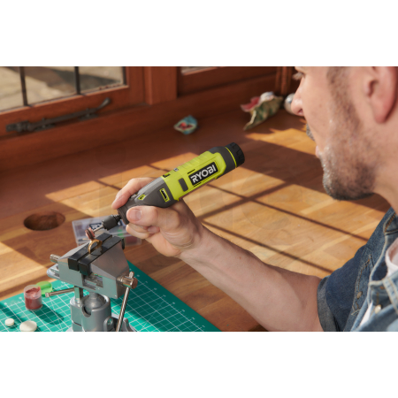 RYOBI RRT4 4V Akumulátorová přímá bruska USB Lithium + 15ks příslušenství 5133005634