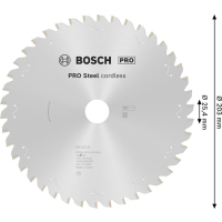 BOSCH Pilový kotouč PRO Steel cordless, 203 × 1,8 × 25,4 mm 2608846859