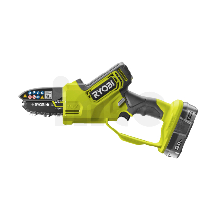 RYOBI RY18PSX10A 18V Bezuhlíková akumulátorová jednoruční pila, délka lišty 10cm (1x 2.0Ah) 5133005434