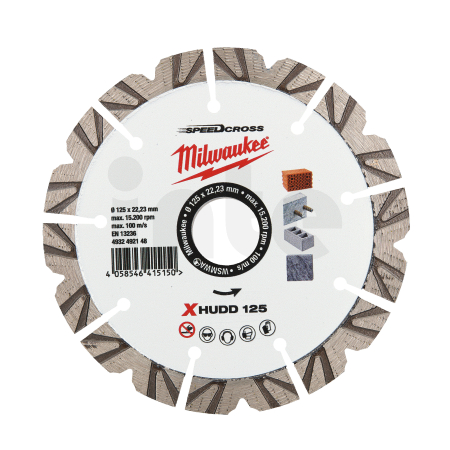 MILWAUKEE Diamantový kotouč X - HUDD 125 mm 4932492148