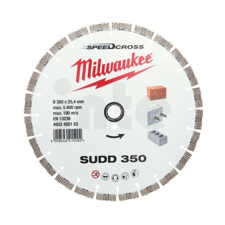 MILWAUKEE Diamantový kotouč segmentový SUDD 350 mm 4932492153