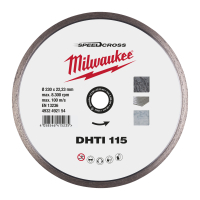 MILWAUKEE Diamantový kotouč celoobvodový DHTI 115 mm 4932492154