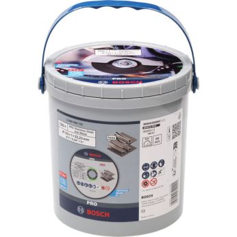 BOSCH Řezací kotouč PRO Stainless Steel and Metal, 125 × 1 × 22,23 mm, rovný, 100 ks 2608626113