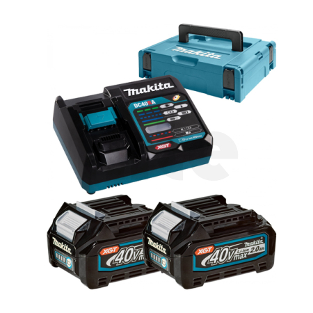 Makita - sada Li-ion XGT 40V 2ksBL4020+1ksDC40RA+1ksMakpac 191V07-0