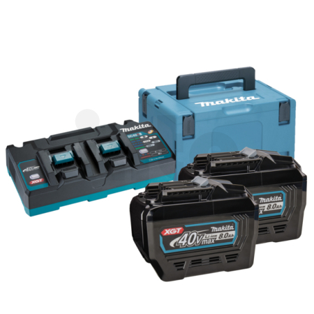 Makita - sada Li-ion XGT 40V 2ksBL4080F+1ksDvojnabíječkaDC40RB+1ksMakpac 191Y97-1