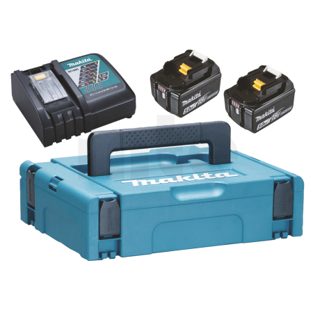 Makita - sada Li-ion LXT 18V 2ksBL1850B+1ks nabíječka DC18RC+1ksMakpac 197624-2