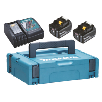 Makita - sada Li-ion LXT 18V 2ksBL1850B+1ks nabíječka DC18RC+1ksMakpac 197624-2