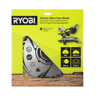 RYOBI RAMSB254-40 254mm řezný kotouč do pokosové pily (40 zubů) 5132005944