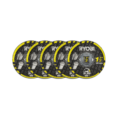 RYOBI RAR302-5 5ks sada 38mm kotoučů do kovu a umělé hmoty 5132005837