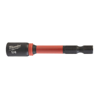 MILWAUKEE Magnetický nástrčný klíč SHOCKWAVE IMPACT DUTY 1/4"x65mm-1ks 4932492436